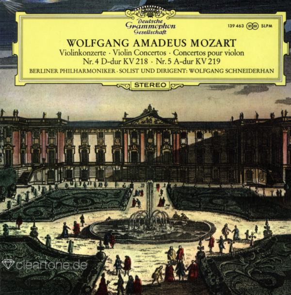 MOZART Violin Concertos 4 und 5 Wolfgang Schneiderhan Berliner Philharmoniker