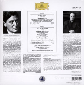 BERG RIHM Violin Concerto Anne-Sophie Mutter