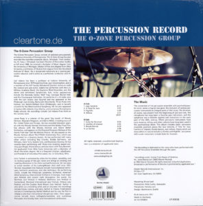 The O-ZONE PERCUSSION GROUP The Percussion Record