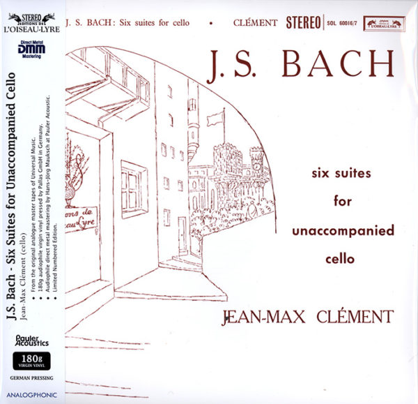 BACH Jean-Mac Clement Six suites for unaccompanied cello