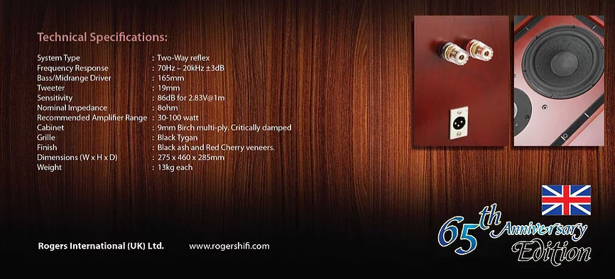 Rogers Monitor 1 SPecification